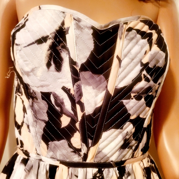 NWT Devlin Strapless Floral Mini Dress XS - Picture 6 of 12